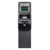 A black atm machine with the word " atm " on it.